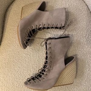 Rebecca Minkoff Elle Laceup Wedges